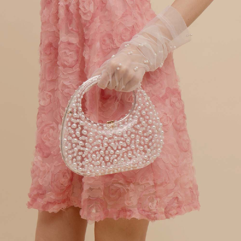 Women Bags Golden - Fashion Handbags Evening Party Transparent Bags