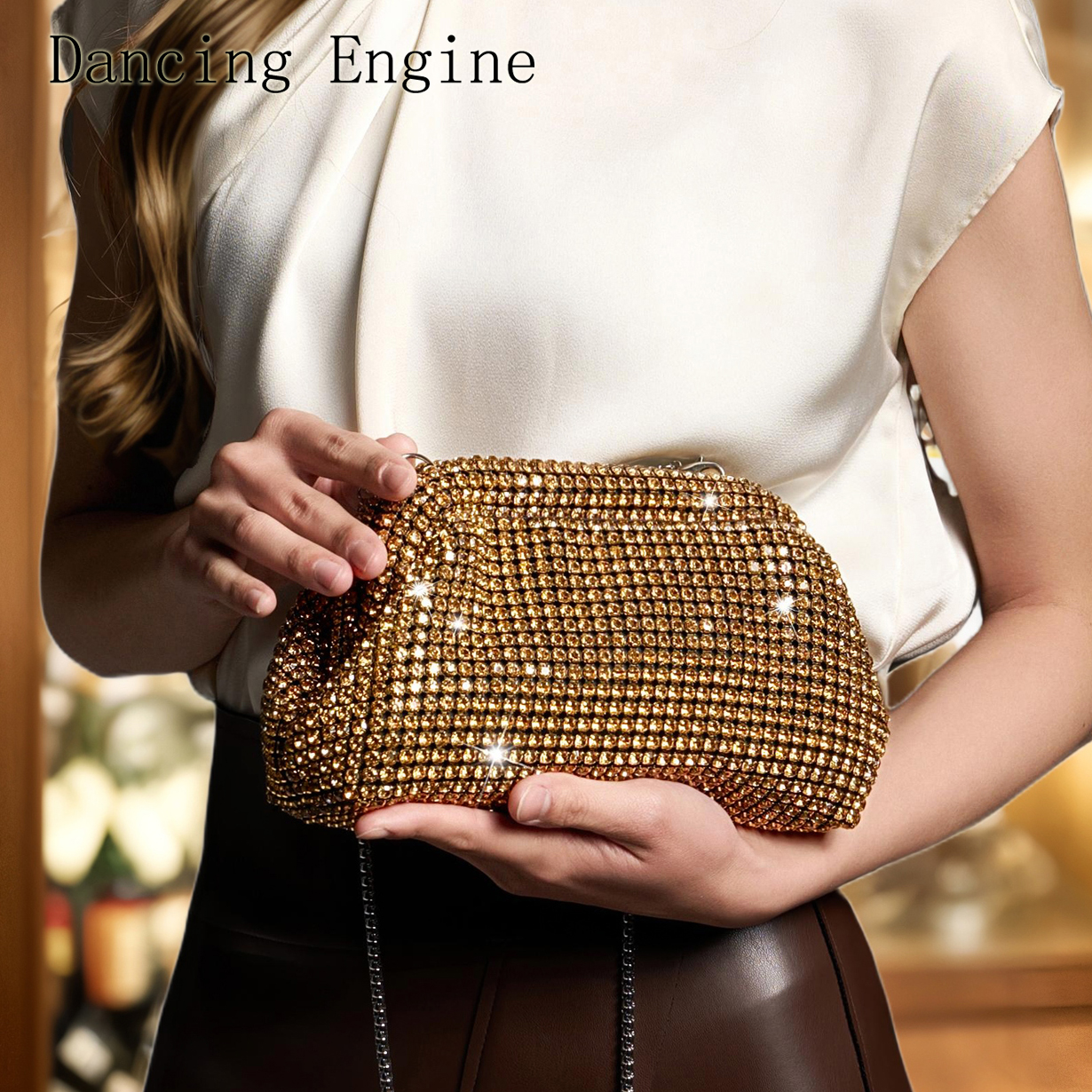 Women Bags Ysl - Luxury Designer Rhinestones Clutch Purse Bag