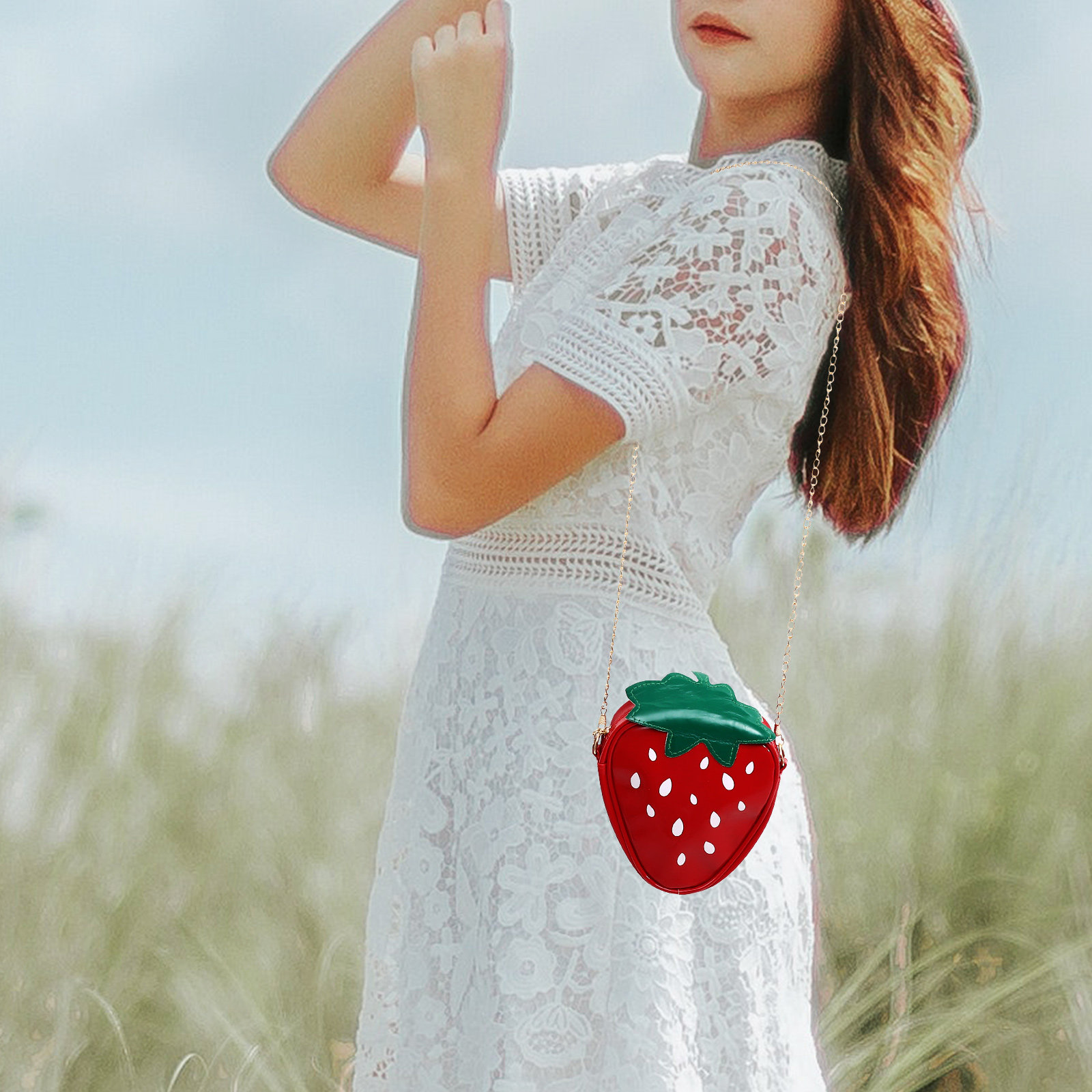 Women Bags For Gift - Trendy Fruit Shape Cross Body Bag