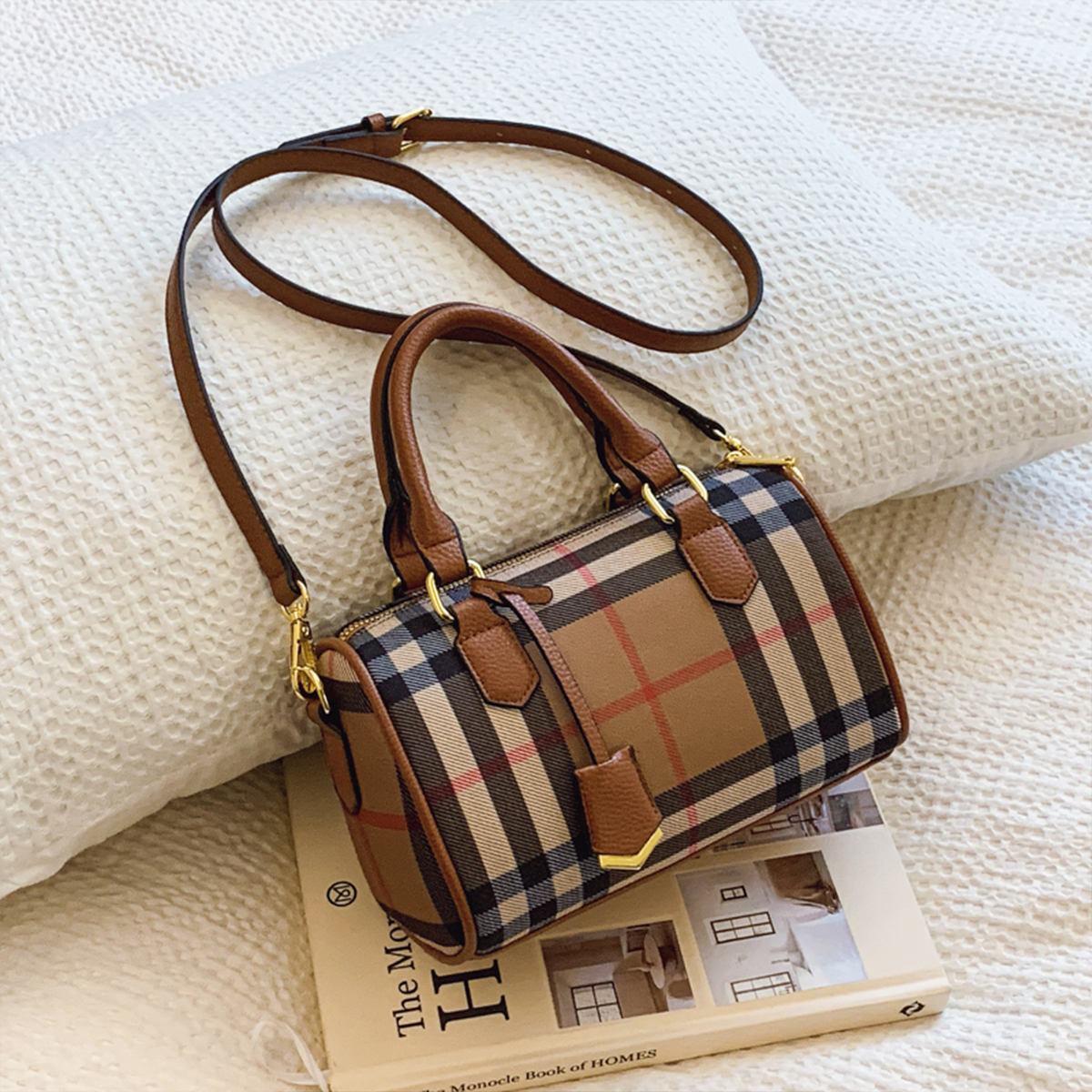 Women Bags Ysl - Large Capacity Classic Stripe Plaid Pattern