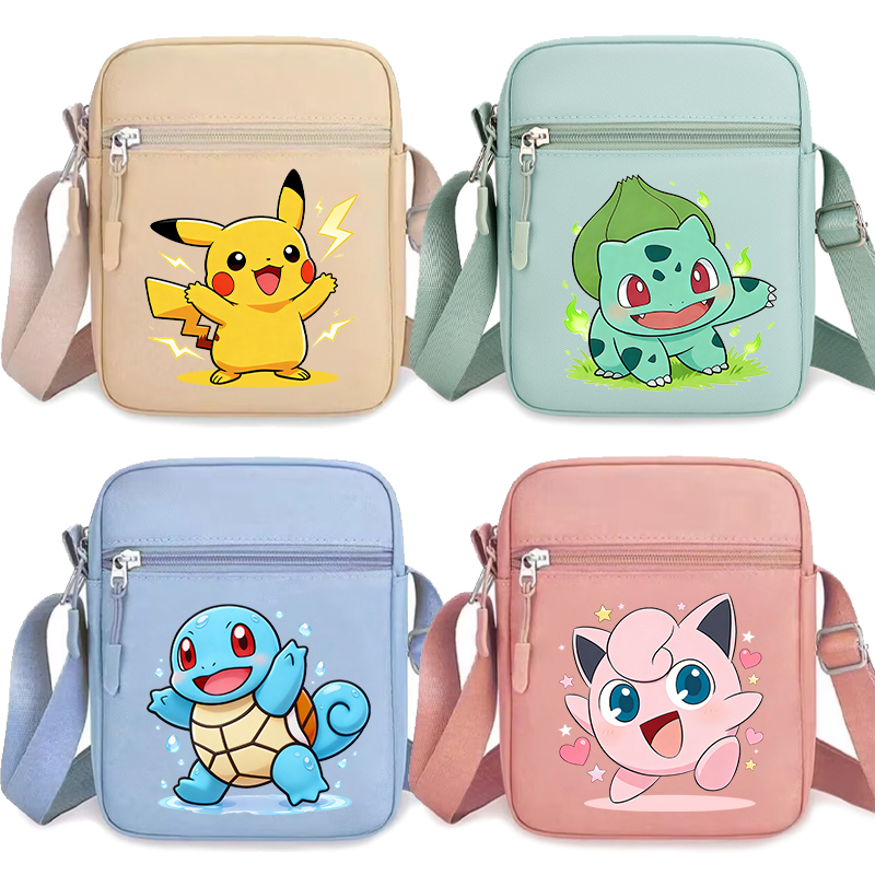 Women Bags For Gift - Pokemons Nylon Phone Storage Pouch Pikachu