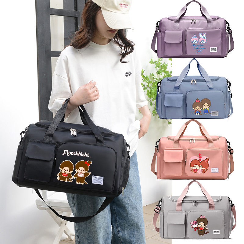 Women Bags For Gift - MONCHHICHI Women Travel Bag Kawaii Cartoon