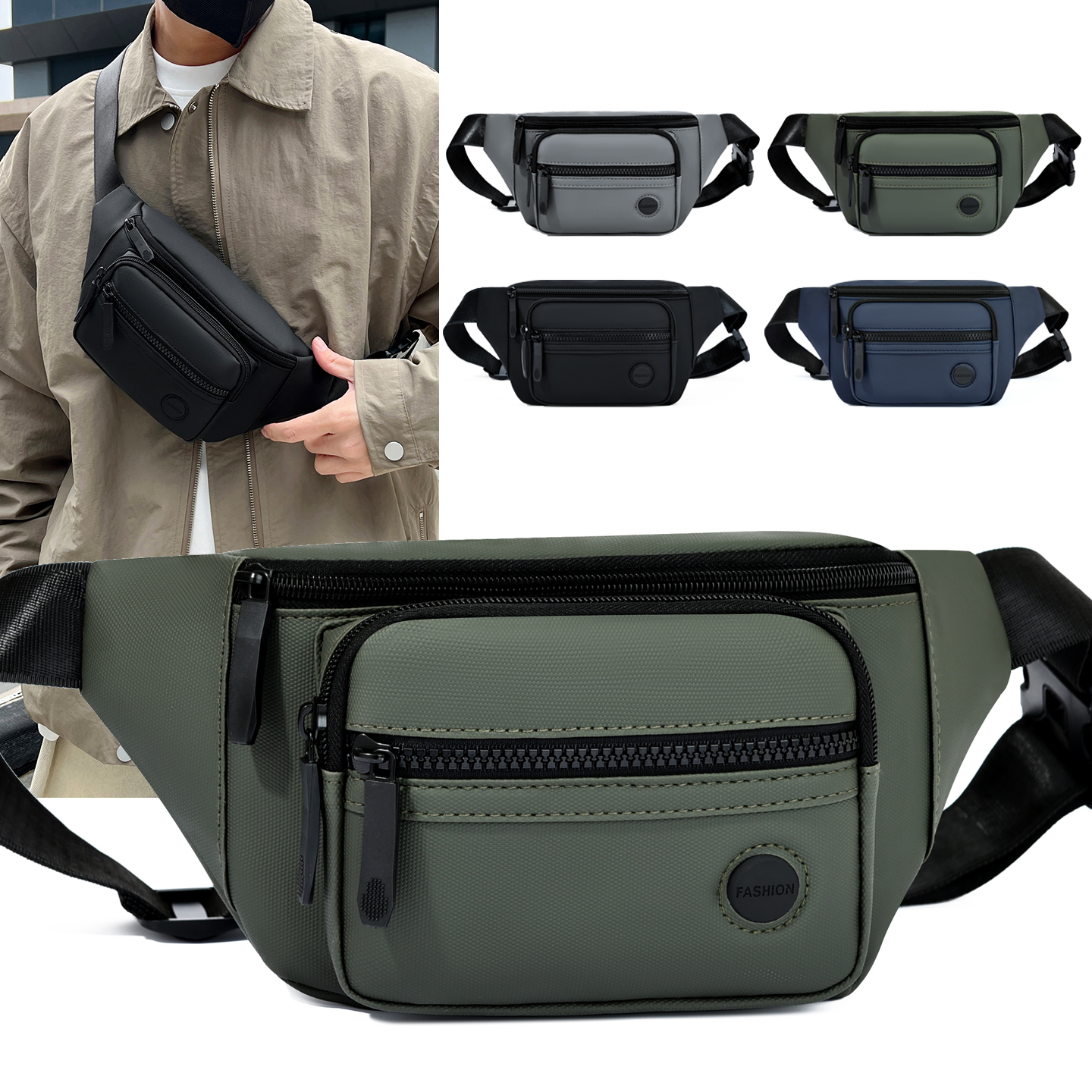 Women Bags Work - Unisex Waterproof Waist Bag Pack Male