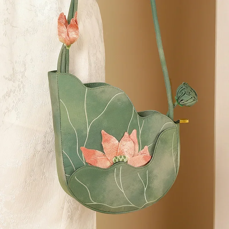 Elegant Chinese Style Lotus Le – Women'S Bags New Collection recenzja i cena