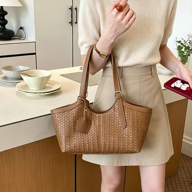 CLAREGQI   Hand Woven Tote Bag – Women Bags Work recenzja i cena