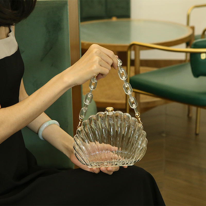 Transparent Acrylic Shell bag  – Women Bags Ysl recenzja i cena