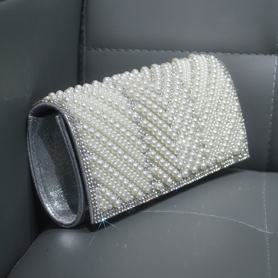 Glitter Ladies Clutch Bag Bead – Flap Bag Envelope recenzja i cena