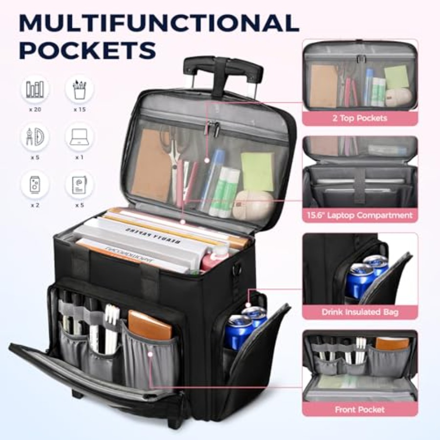 Rolling Teacher Bag, Multifunc – Women Bags For Women recenzja i cena