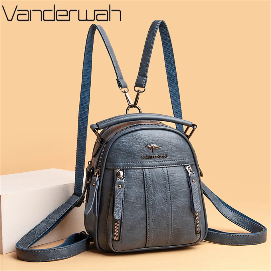 4 In 1 Leather Backpacks Multi – Mini Backpack Women recenzja i cena