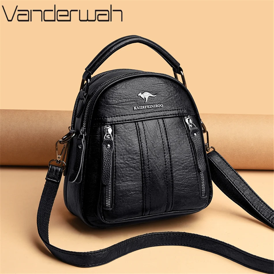 4 In 1 Leather Backpacks Multi – Mini Backpack Women recenzja i cena