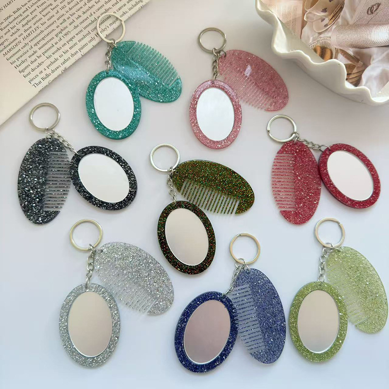 Oval Comb Mirror Keychain Pend – Women Bags Ysl recenzja i cena