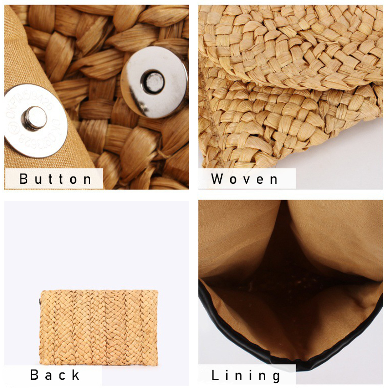 Women Fashion Straw Clutch Bag – Flap Bag Envelope recenzja i cena