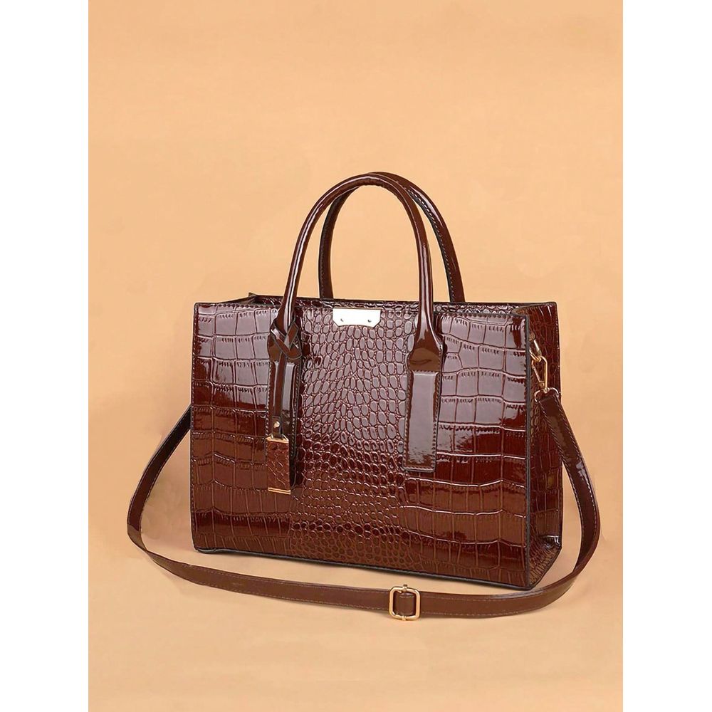 Embossed Top Handle Bag Elegan – Women Bags Work recenzja i cena