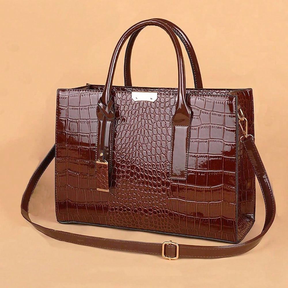 Embossed Top Handle Bag Elegan – Women Bags Work recenzja i cena