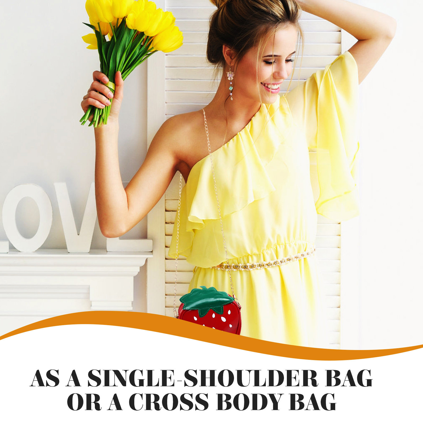 Trendy Fruit Shape Cross Body  – Women Bags For Gift recenzja i cena