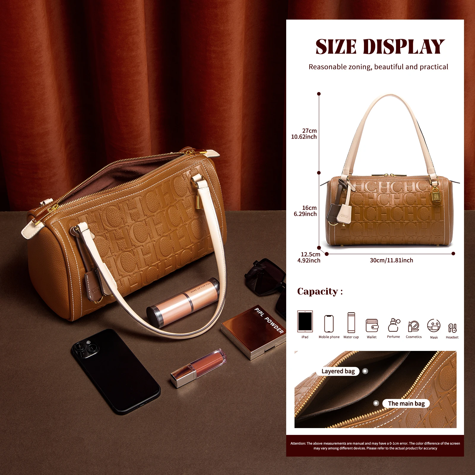 C-H Women's Boston Bag Autumn  – Women'S Bags New Collection recenzja i cena
