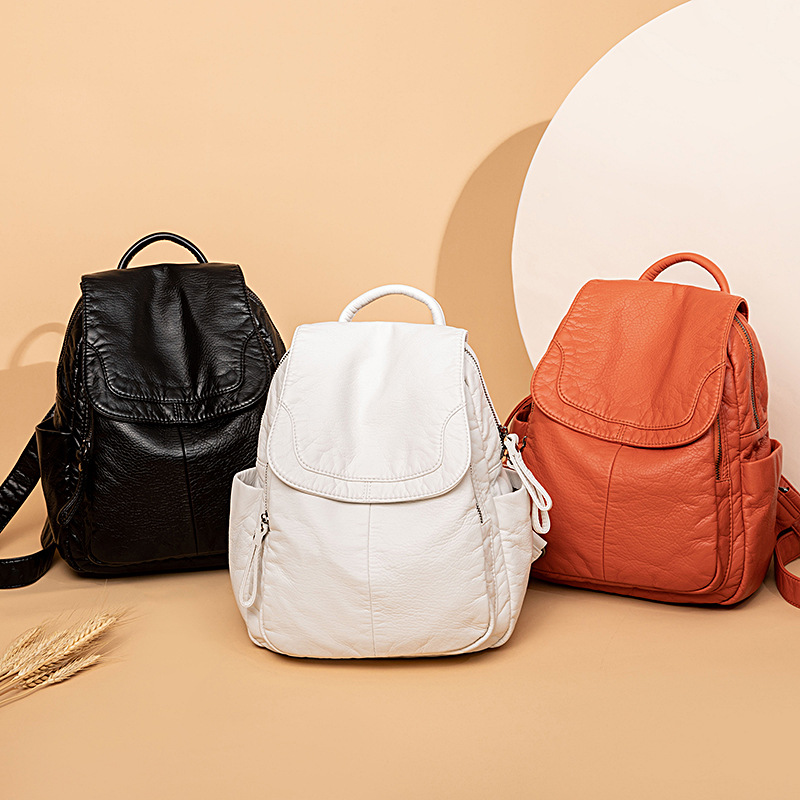 Women's Backpack White Washed  – Mini Backpack Women recenzja i cena