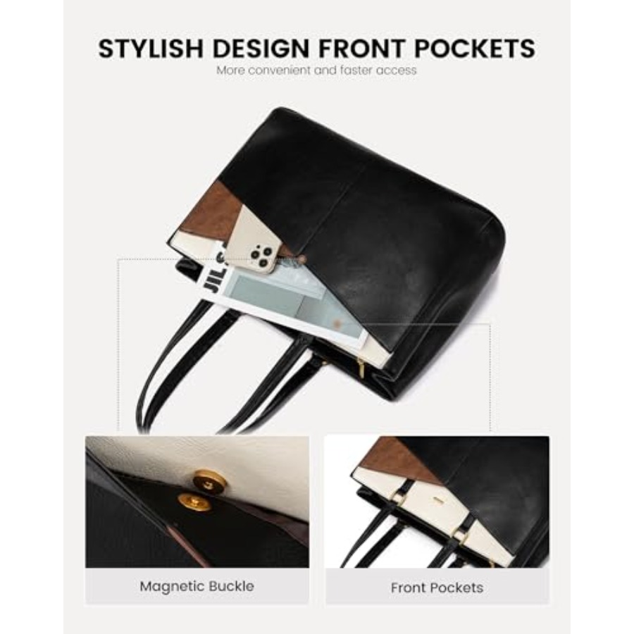 Vintage Leather Work Tote - La – Women Bags For Women recenzja i cena