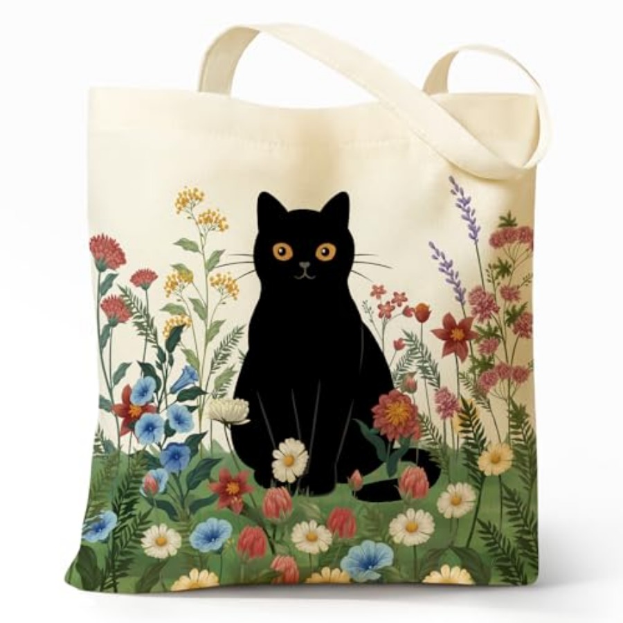 Cute Aesthetic Canvas Tote Bag – Women Bags Work recenzja i cena