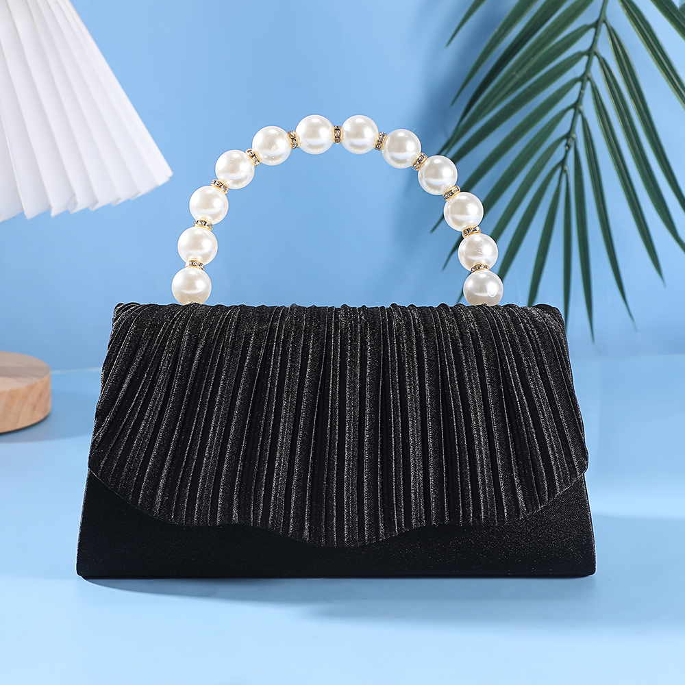 New pleated pearl handbag - el – Flap Bag Envelope recenzja i cena