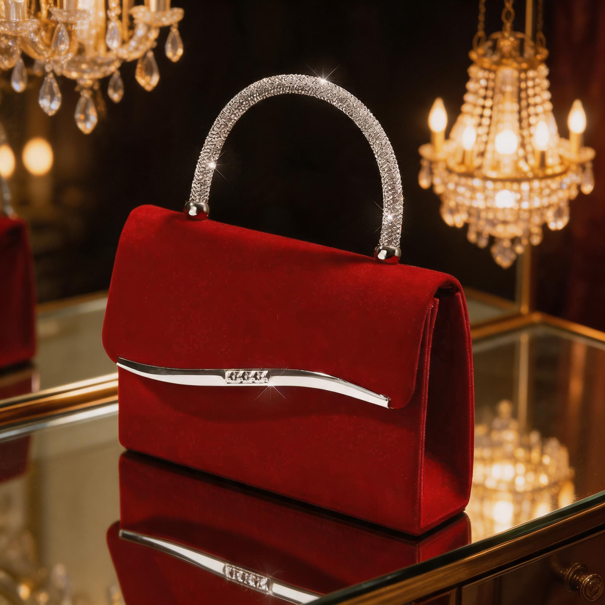 New velvet wedding dress eveni – Flap Bag Envelope recenzja i cena