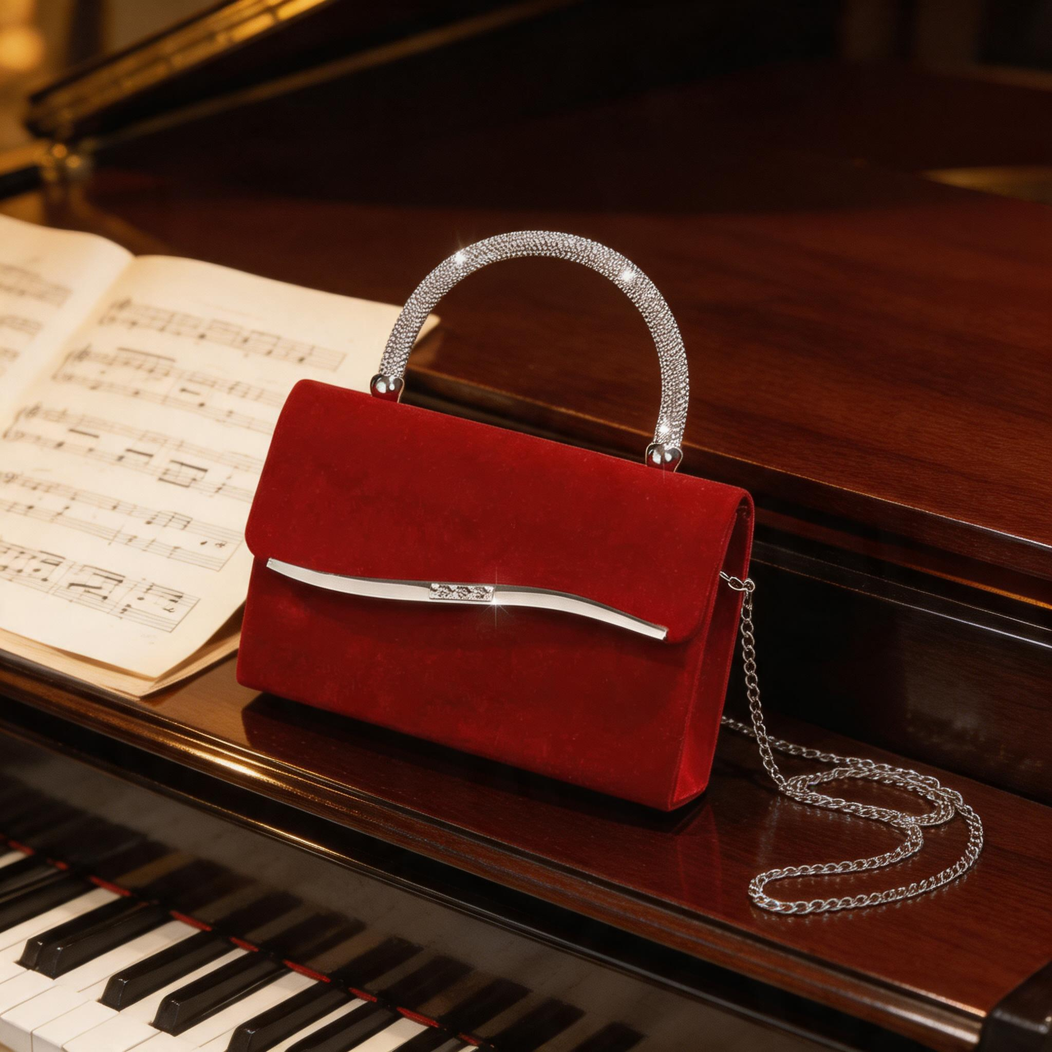 New velvet wedding dress eveni – Flap Bag Envelope recenzja i cena