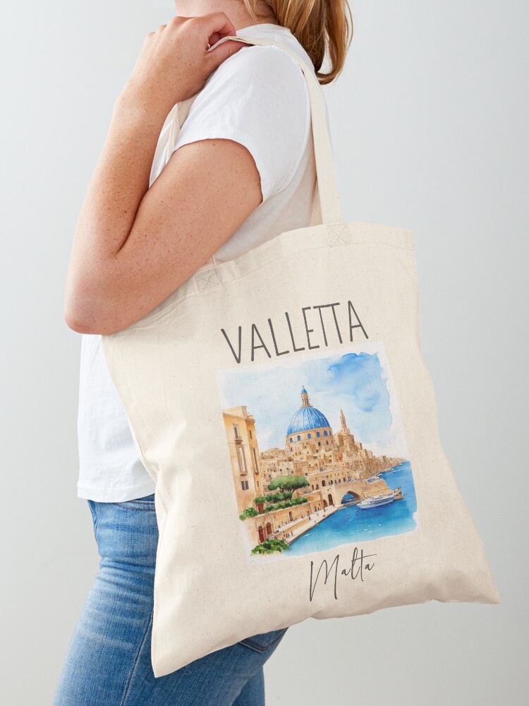 Watercolor Design of Valletta  – Women Bags Malta recenzja i cena