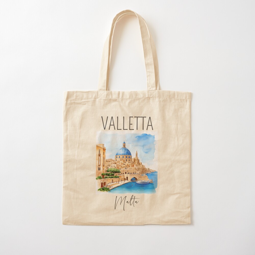 Watercolor Design of Valletta  – Women Bags Malta recenzja i cena