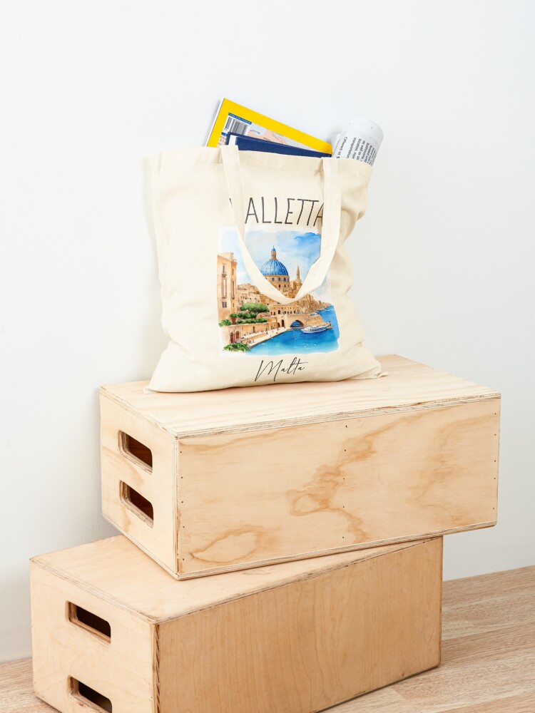 Watercolor Design of Valletta  – Women Bags Malta recenzja i cena