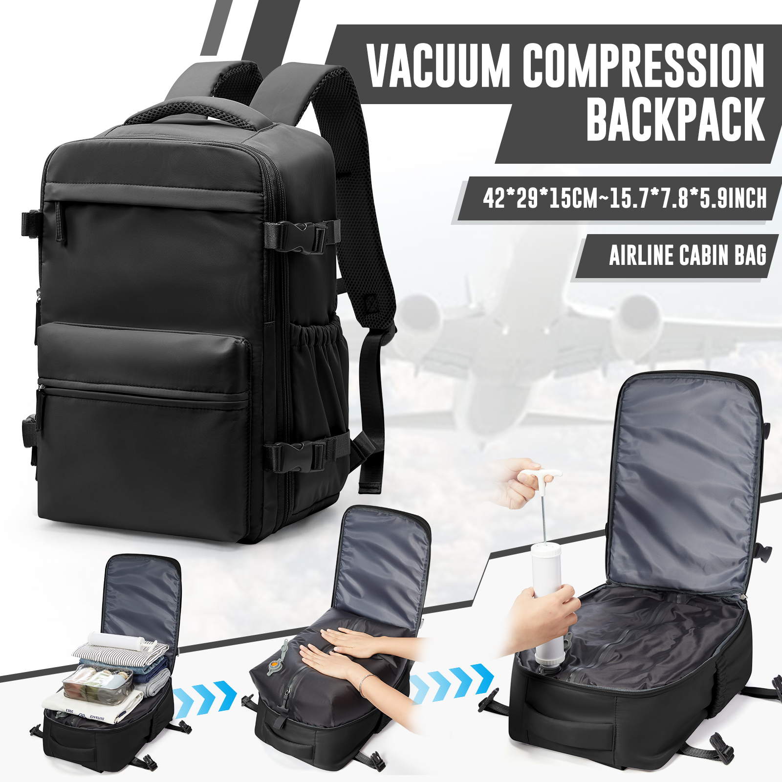 Vacuum Backpack, Travel Backpa – Women Bags Work recenzja i cena