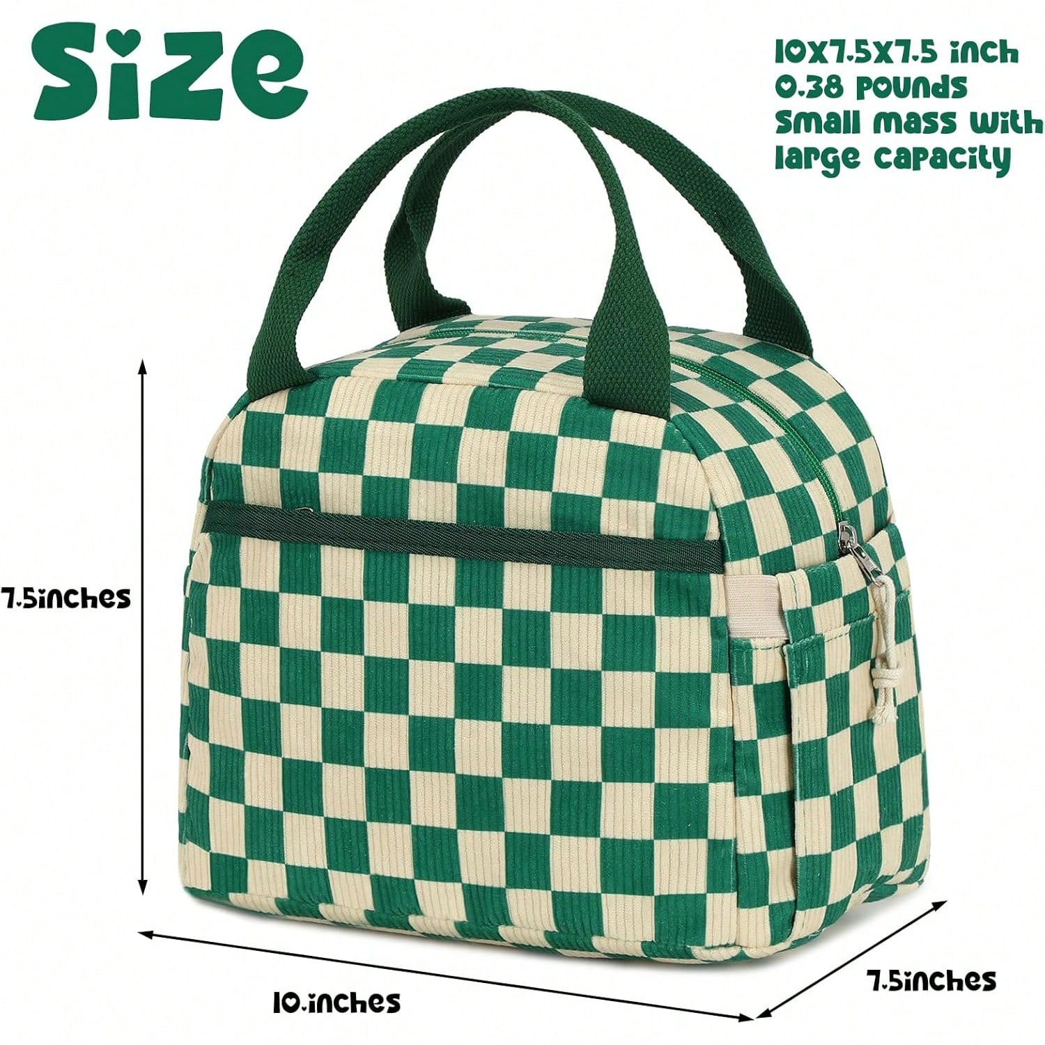 Cute Corduroy Lunch Tote Bags  – Women Bags Work recenzja i cena