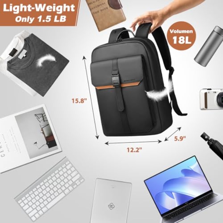 Slim Laptop Backpack for Men W – Women Bags Work recenzja i cena