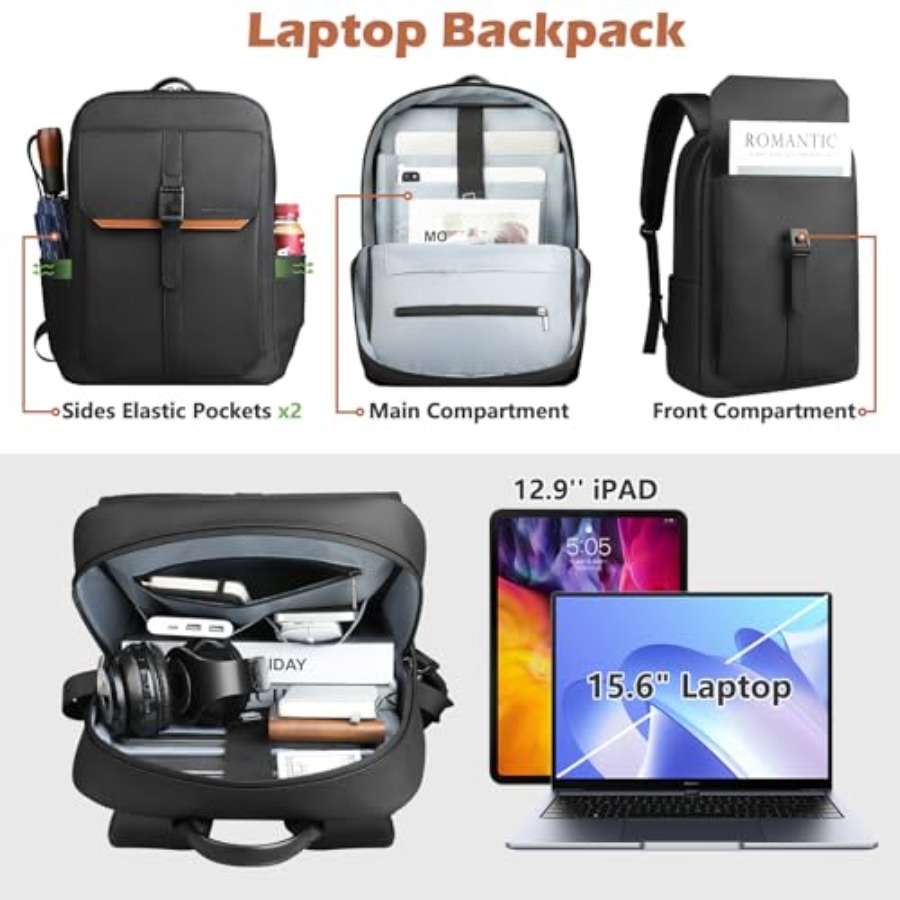 Slim Laptop Backpack for Men W – Women Bags Work recenzja i cena