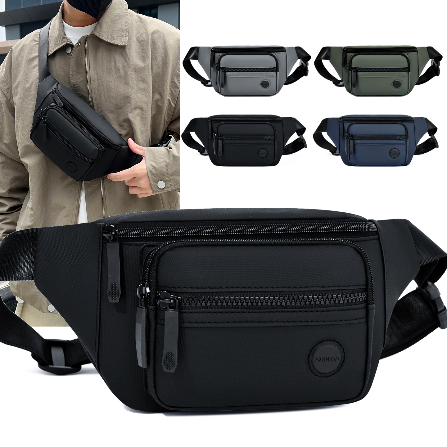 Unisex Waterproof Waist Bag Pa – Women Bags Work recenzja i cena