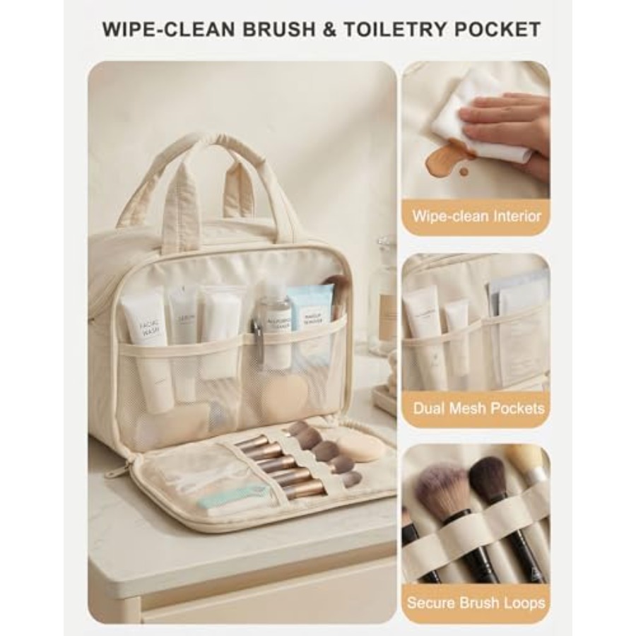 Large Quilted Toiletry Bag for – Women Bags For Women recenzja i cena