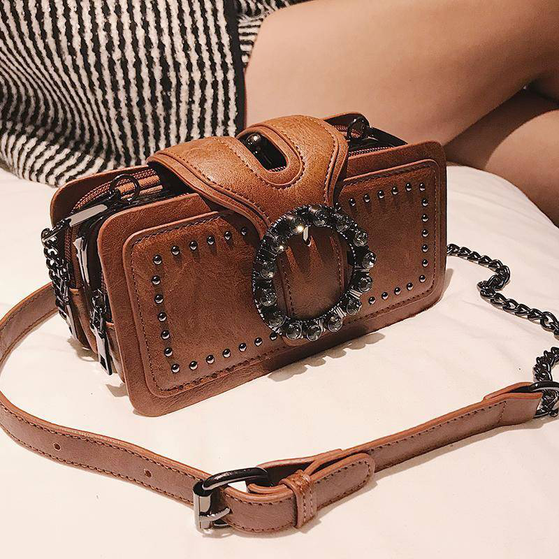 Vintage Round Rhinestone Buckl – Women Bags Kurt recenzja i cena