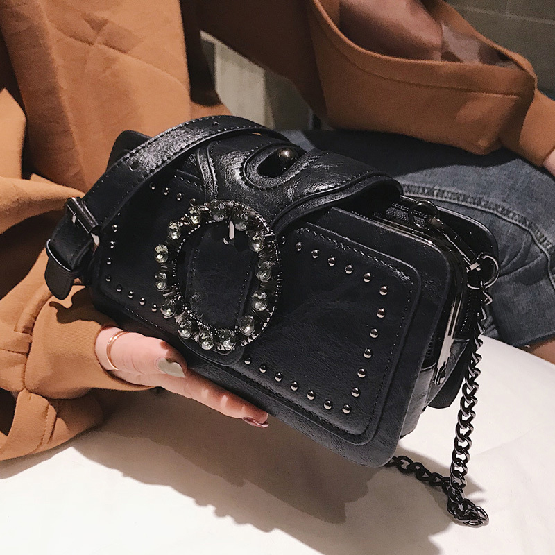 Vintage Round Rhinestone Buckl – Women Bags Kurt recenzja i cena