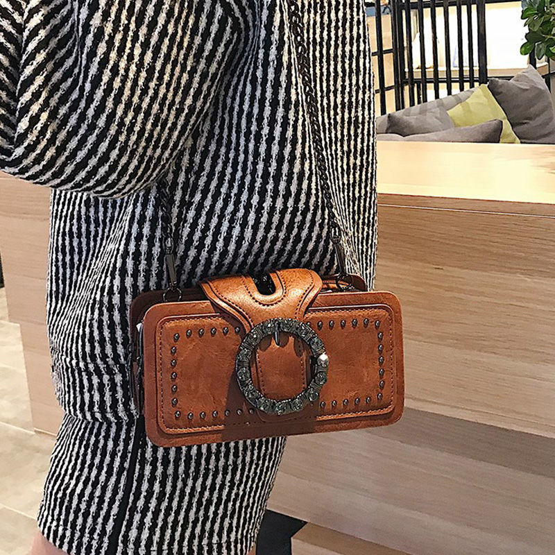 Vintage Round Rhinestone Buckl – Women Bags Kurt recenzja i cena