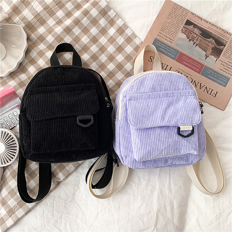 Solid Color Mini Backpack Cord – Mini Backpack Women recenzja i cena