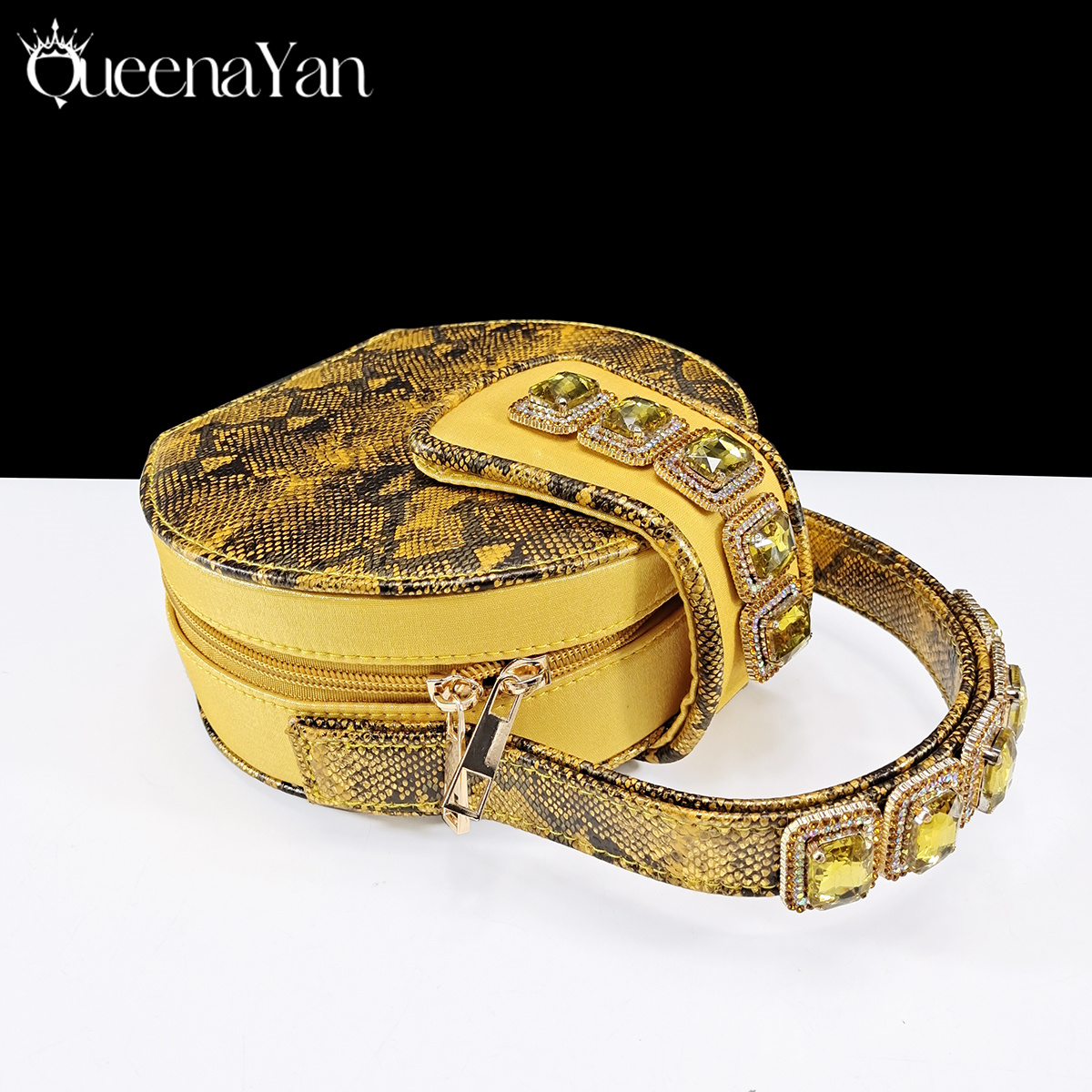 Queena Yan New Luxurious Itali – Women Bags Golden recenzja i cena