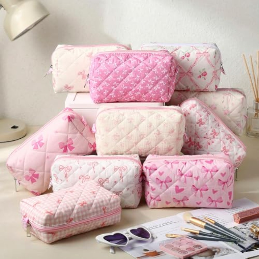 10 Pcs Quilted Makeup Bag Bulk – Women Bags For Women recenzja i cena