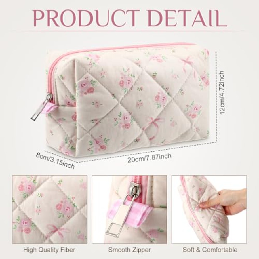 10 Pcs Quilted Makeup Bag Bulk – Women Bags For Women recenzja i cena
