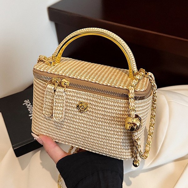 2026 new woven pattern box bag – Women Bags Golden recenzja i cena