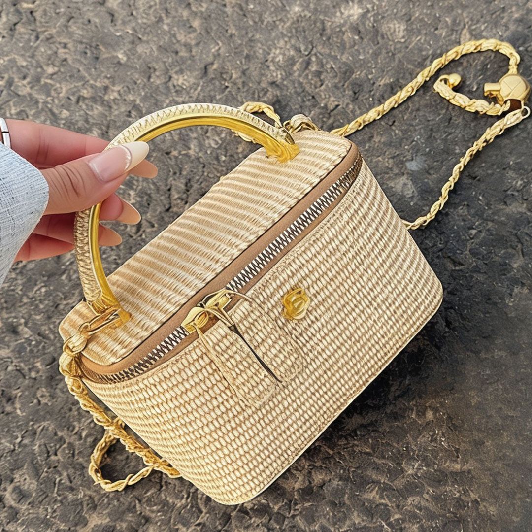 2026 new woven pattern box bag – Women Bags Golden recenzja i cena